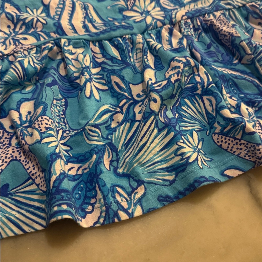 Lilly Pulitzer Malone Dress - Amalfi Blue Sound the Sirens - Picture 7 of 7